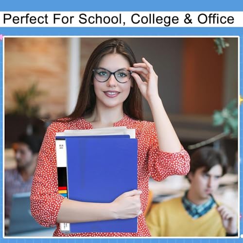 Image of ANG 2D Ring Binder File a4 Size for Certificates Document Holder Pack of 4- Black