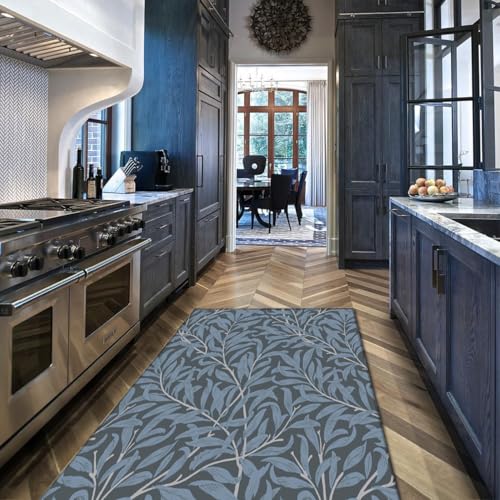 Carpette lavable feuilles de saule pour décorer un café