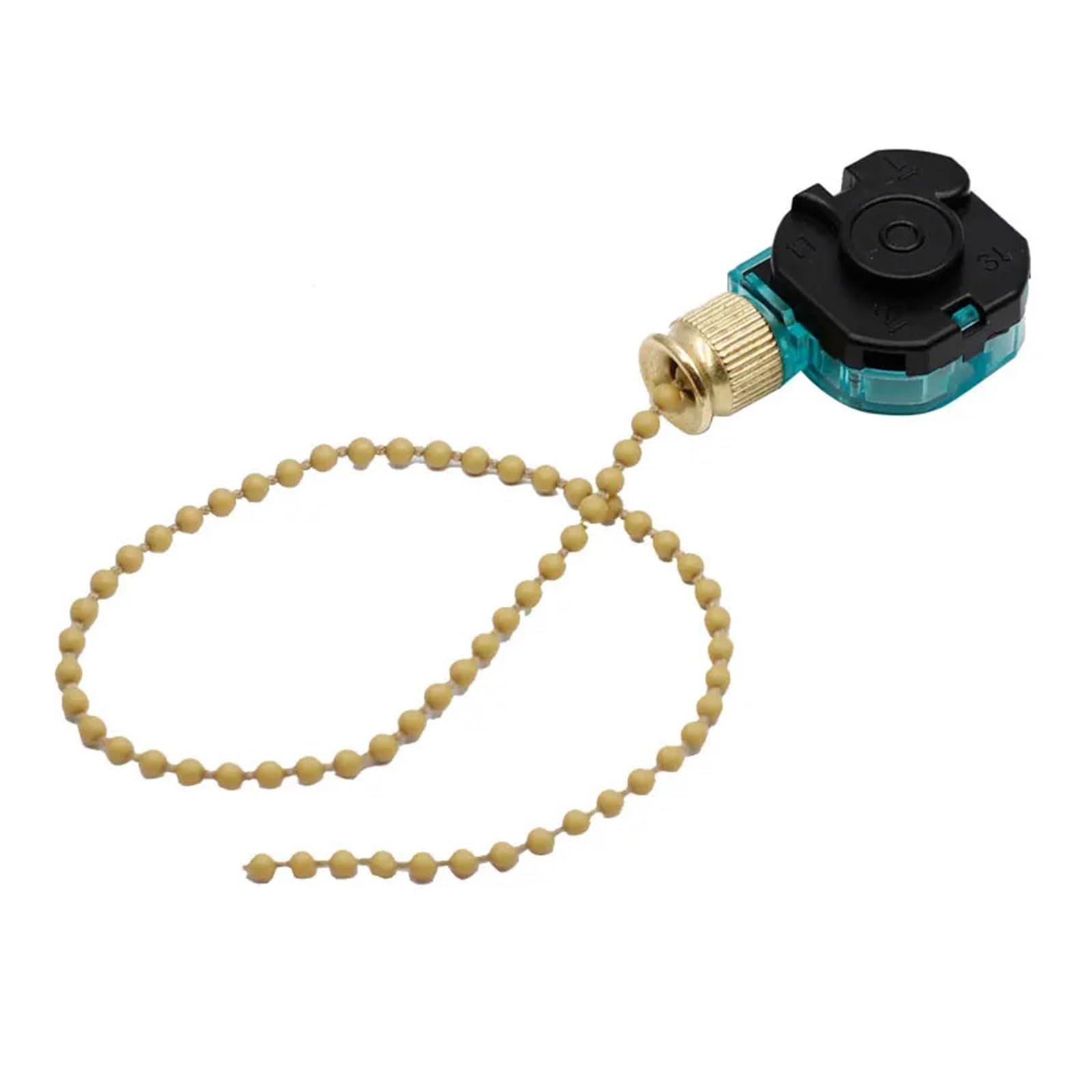 AUOQKQUT 1pc GOLDEN 3 Position 4wire 3A 250VAC 6A 125VAC Ceiling Fan Light Pull Chain 3 Speed Pull Chain Control Fan Switch
