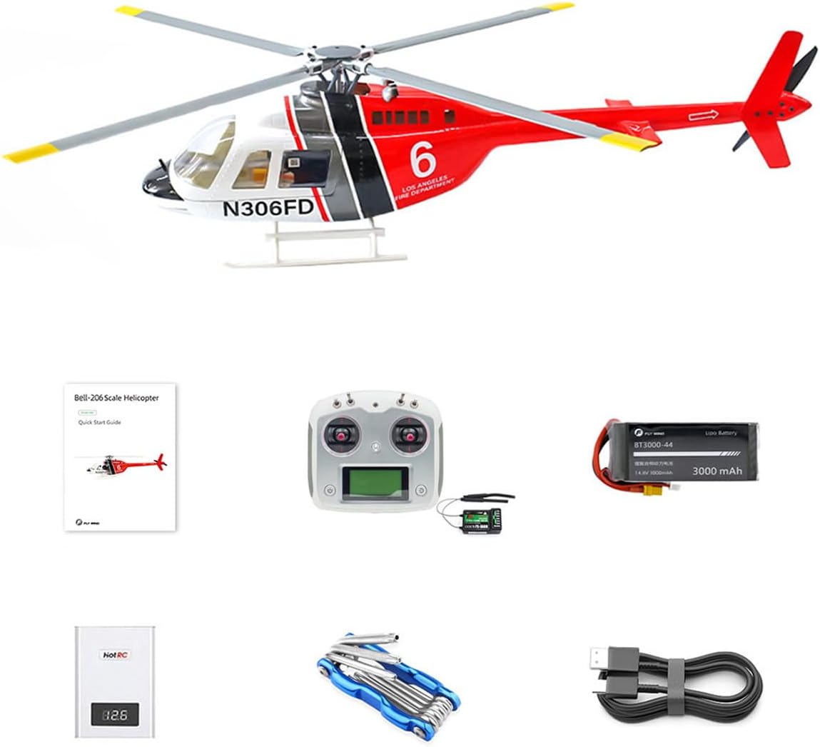 CRAFTLZ Bell-206-V3 470-Class RC Helicopter