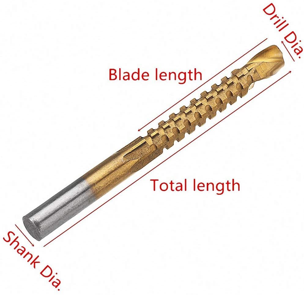 Wiertło kobaltowe do metalu śruba spiralna do drewna metryczne gwintownik kompozytowy wiertło kręte do wiercenia 3mm 4mm 5mm 6mm 6.5mm 8mm (kształt trzonka: okrągły uchwyt) (okrągły uchwyt)