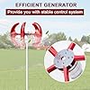 1000W 12V/24V Wind Turbine Generator Kit, 5-Blade Lantern Wind Turbines Generator, Electromagnetic Electricity Producer Equipment, Vertical Axis Wind Power Generator for Home Use
