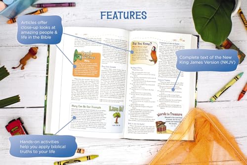 Image of NKJV, Adventure Bible, Leathersoft, Teal, Full Color