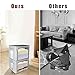 STSTECH Clothes Storage Box Bins Foldable Organizer,Sturdy Handles with Metal Frame for Clothing Bedding Shelves,Closet Container Clear Window Zipper and Label Holder (Gray,Small-40L x3 Pack)