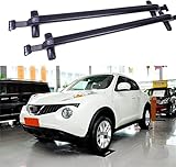 【Materiales De Alta Calidad】: Barras transversales de portaequipajes hechas de materiales de alta calidad, no se oxidan fácilmente, son livianas y de estructura fuerte, tienen un rendimiento estable, no se deforman fácilmente y pueden transportar fácilmente objetos pesados.