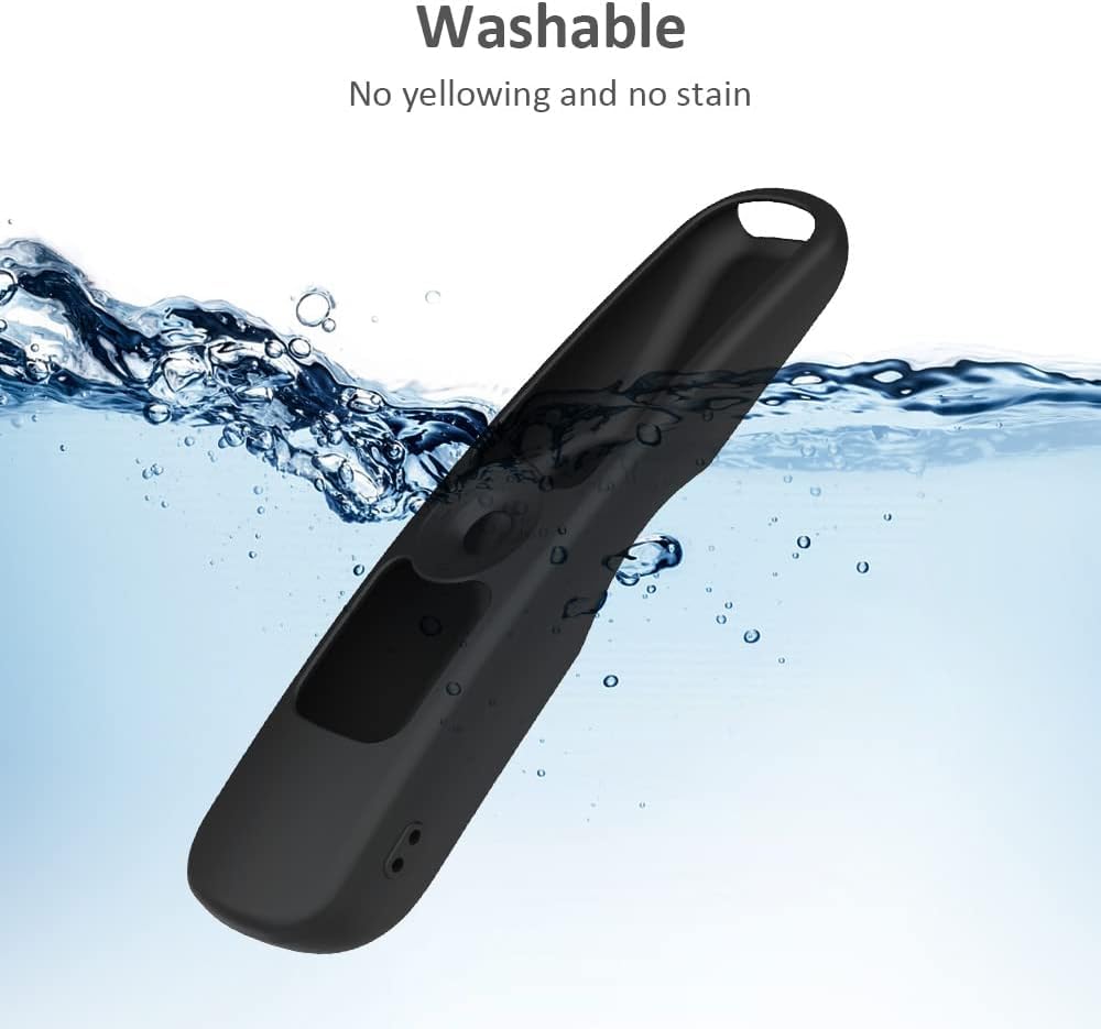 Custodia in Silicone per Telecomando LG AN-MR21GA AN-MR21GC MR22GA MR22GN MR23GA MR24GA, Cover telecomando LG antiurto, lavabile, Cover Telecomando per LG Magic 2021/2022/2023/2024 (Nero)