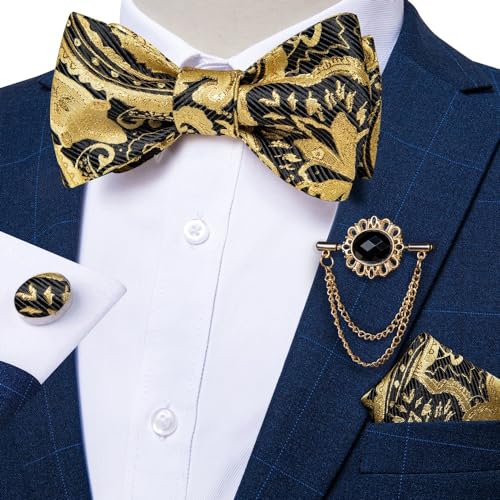 Corbatín Paisley de Seda para Hombre miniatura 2