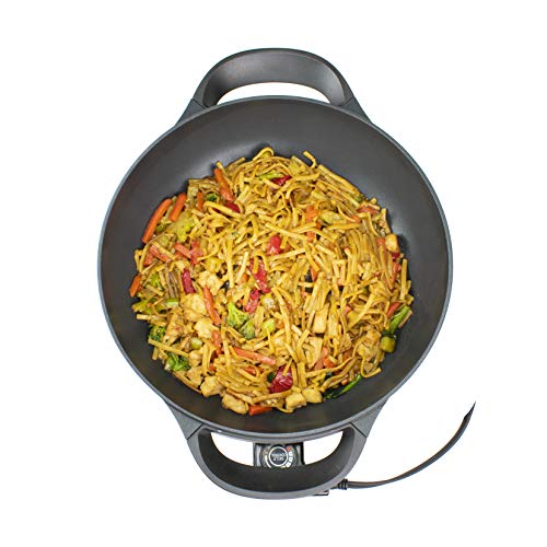 image for Brentwood Appliances SK-69BK 13-Inch Non-Stick Flat-Bottom Electric Wo