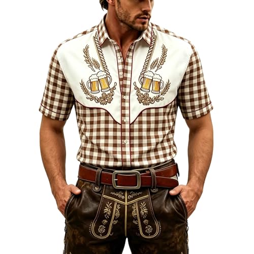 Chemise ete homme leger pour les festivals de biere