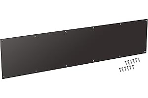 8" x 34" Oil Bronze Door Kick Plate for Reinforced Door Protection