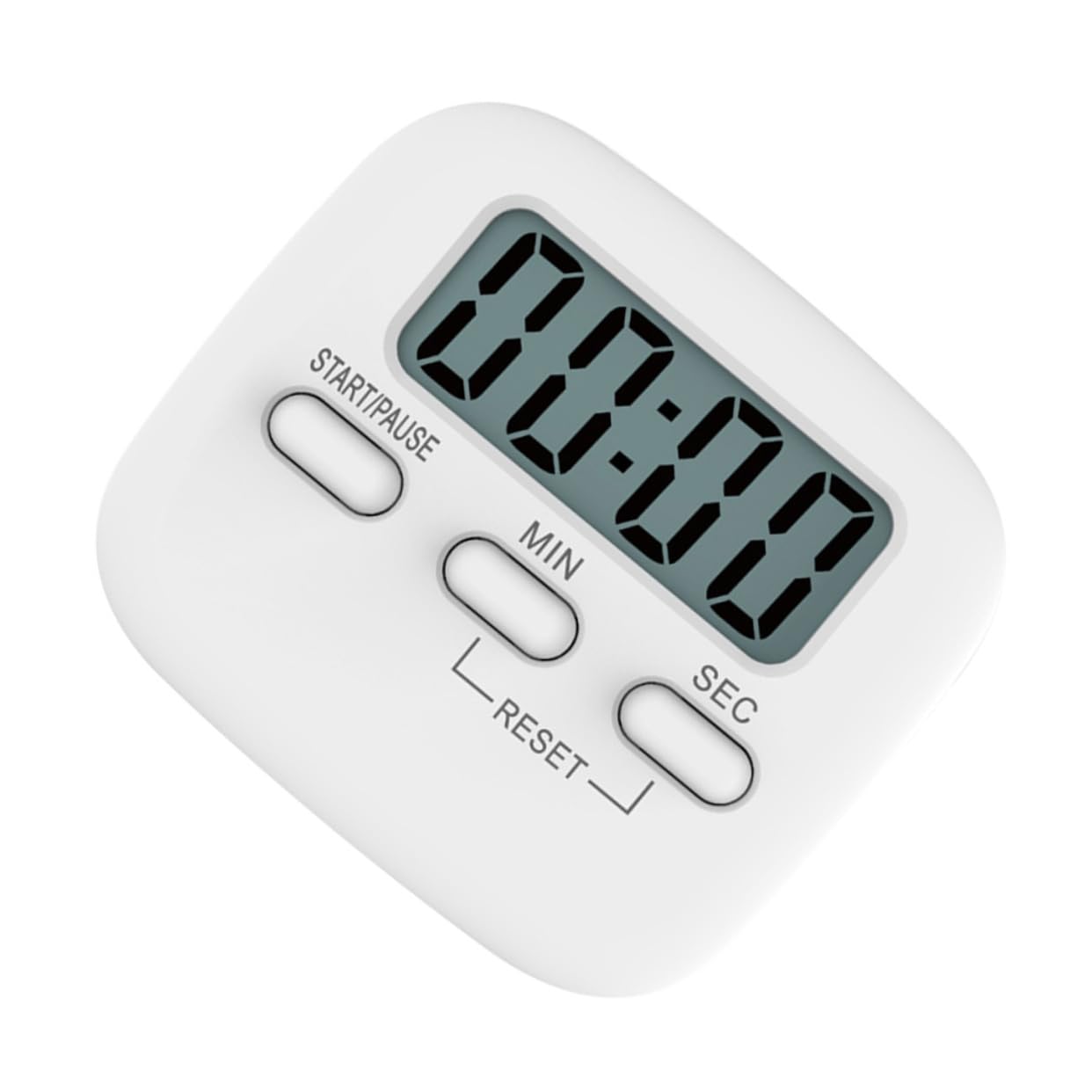 IMIKEYA 6stücke Digitaler Küchentimer Mit Großem LCD-Display Für Schüler Küche Und Büro Magnetische Stoppuhr Für Kochen Sport Und Badezimmer Weiß
