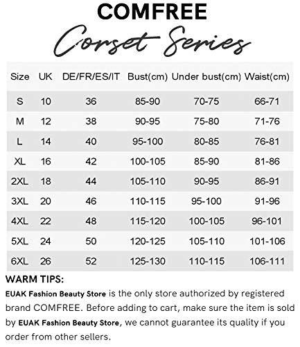 COMFREE Faux Leather Vintage Overbust Corset Corset Top Steampunk Basque Gothic Boned Corset Bustier Retro Waist Cincher Chic Outfits for Women steampunk buy now online