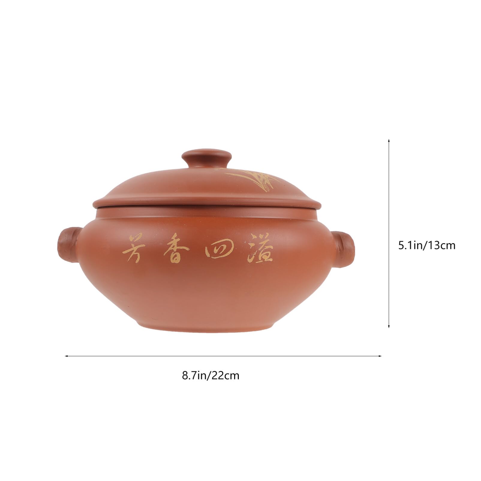 iplusmile Casseruola Vapore in Ceramica Per Zuppe Pentola Di Terracotta Per Cucinare Verdure Fagioli Carne e Pesce Facile Da Pulire e Riutilizzare