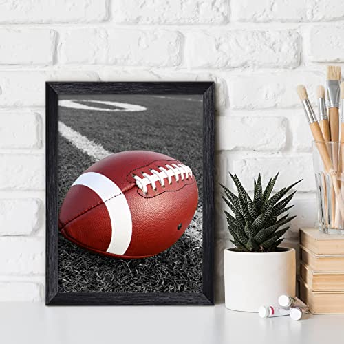 Sports Posters Decor Framed Wall Art For Boys Bedroom 3 Panel 12 X 16 Inch Football Room Decor Rugby Black Framed Wall Art Decor For Living Room,Teenage Boy Room Decor #TOP3