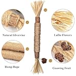 Cat Chew Toy Silvervine Sticks for Cats, Cat Toy Catnip Rope Toys for Kitten Dental Care Safe Teeth Cleaning Toy for Indoor Cats Kitty Kicker Toy Interactive Catnip Kitty Toys for All Breeds Cat - Image 5