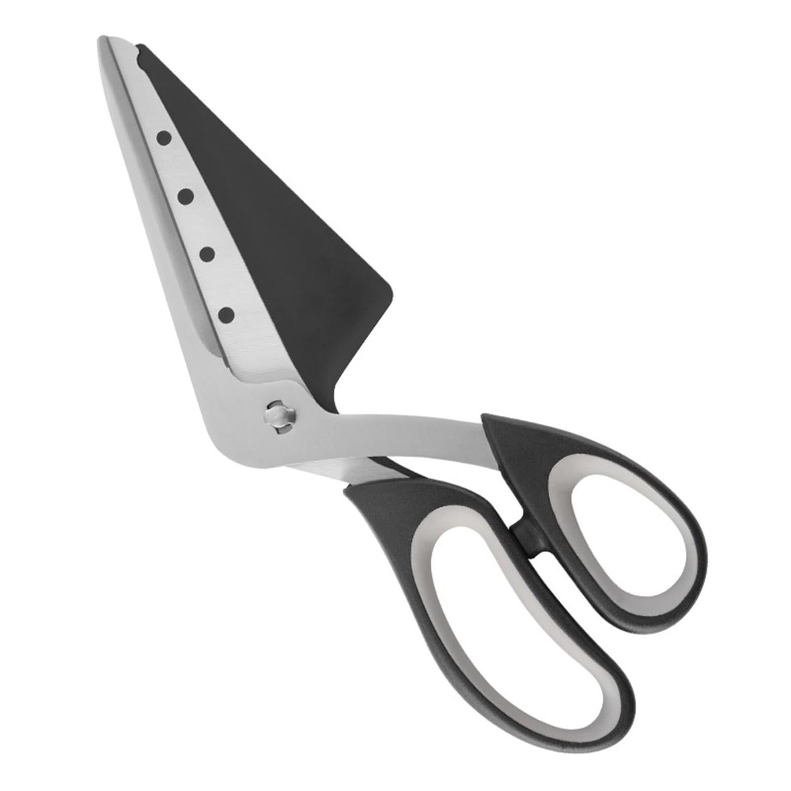 Ergonomic Pizza Cutter Kitchen Tool with AntiFatigue Soft Grip Thickened Stainless Steel Scissors Dishwasher Safe Steel Pizza Cutter