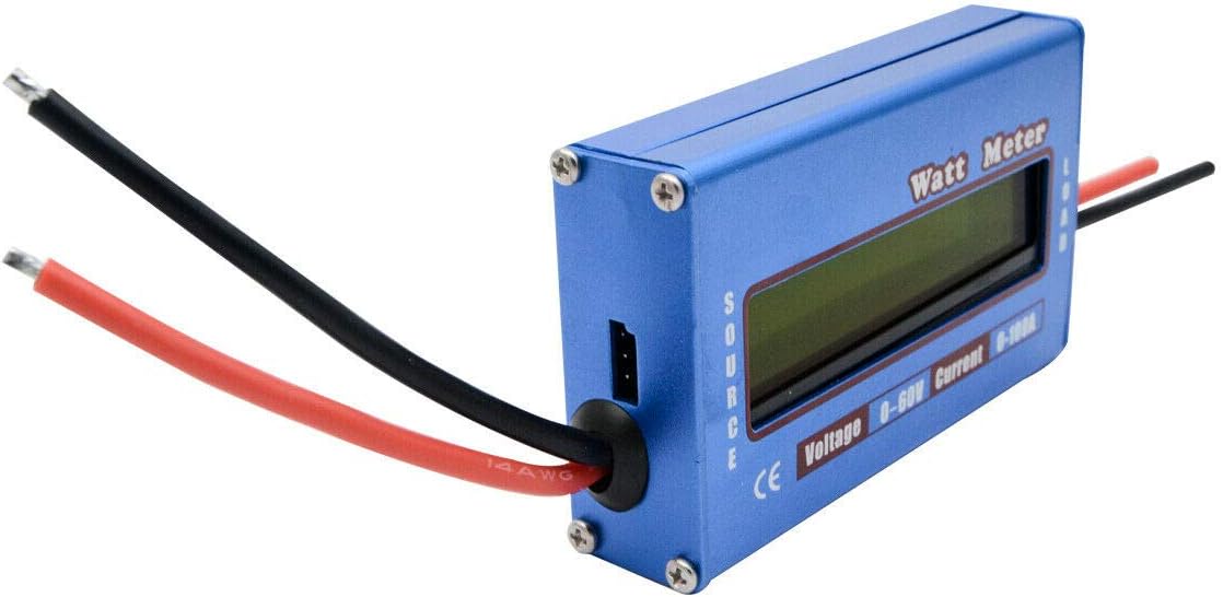 Simple DC Power Analyser 12V 24V Balance Voltage Watt Volt Amp Meter Solar Wind Analyzer Energy Monitor