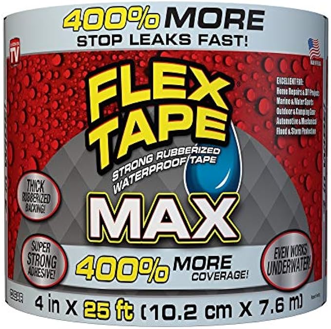 Elastic Tape MAX - Clear 10.16cm x 7.62cm