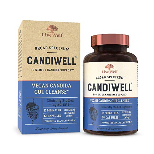 CandiWell - Powerful Candida Support with Clinically Studied Herbs and Botanicals, Digestive Enzymes