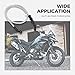 Mtsooning Motorcycle Brake Hose, 90cm Universal Hydraulic Clutch Oil Pipe, Motocross Braided Replacement for Pit Dirt ATV Sport Bikes Silver