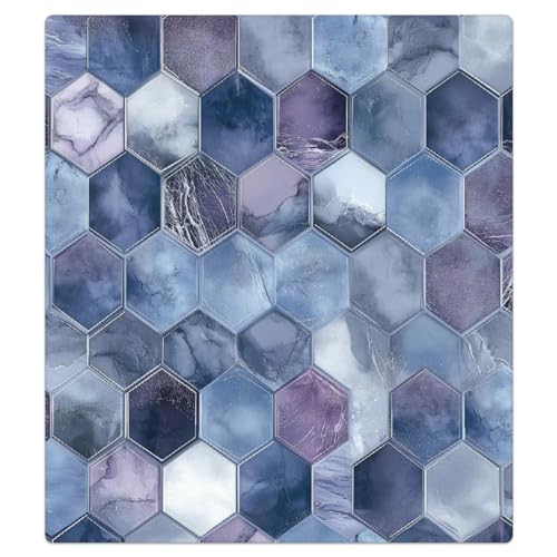 Cubierta magnética hexagonal de mármol morado Mexpekil para lavavajillas panel frontal 53x66 cm