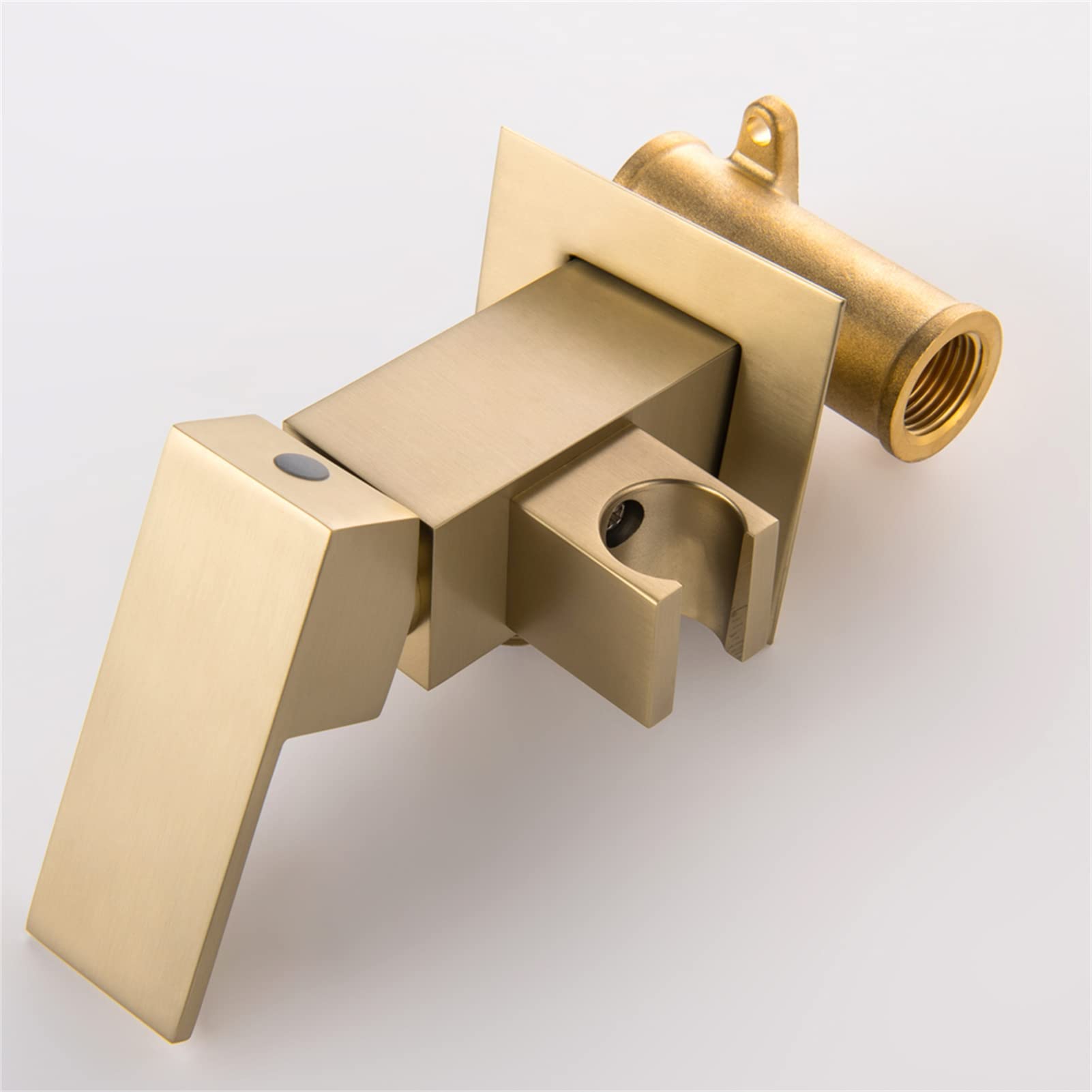 Handheld bidet sproeier voor toilet goud, koper onder druk enkele koude multifunctionele handgreep toilet sproeier badkamer toilet reiniging douche kit-C
