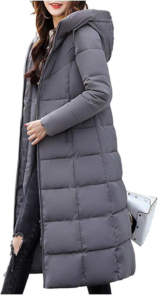 Amazon コアラージュ ロング ダウン コート アウター フード付 スタイル 無地 カラー 温かい 防寒 レディース L ライトグレー コート ジャケット 通販