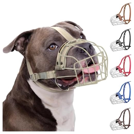 Breathable Steel Muzzle for Pitbulls