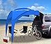 Eurow Tail Gator Sunshade Portable Vehicle Canopy, 8x8 FT SUV Liftgate Shade Tent for Tailgating, Beach, or Outdoor Events, Waterproof Shelter with Fiberglass Frame, Carry Bag & Accessories Included
