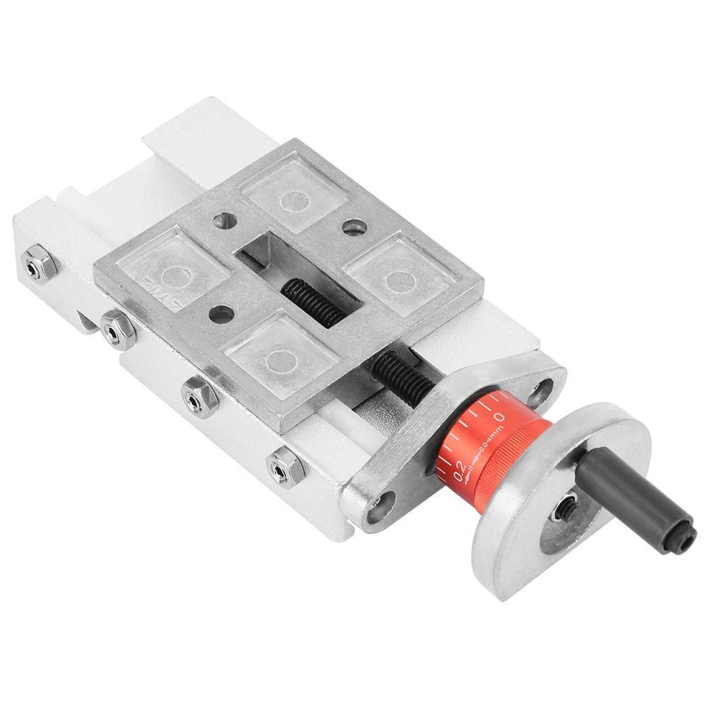 Oumefar Lathe Cross Sider 32mm Lathe Metal Slider Cross Tuning Slider Block Aluminium Alloy Slide for Lathe Axis Y/Z Machining CNC Z008M