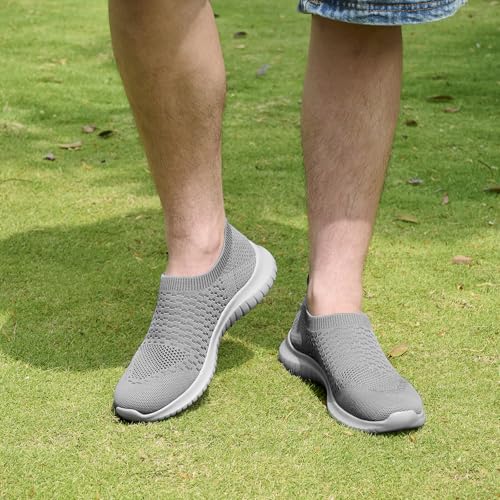 Image of TIOSEBON Men's Slip On Walking Shoes Arch Support Knit Mesh Lightweight Casual Comfortable Gym Workout Running Tennis Travel Standing Sneakers