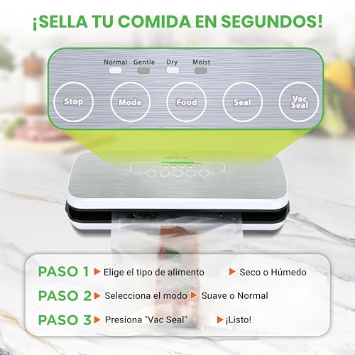 La mejor comparación de Envasadoras al vacío disponible en línea para comprar. 23 Envasadoras al vacío marca NutriChef (2)