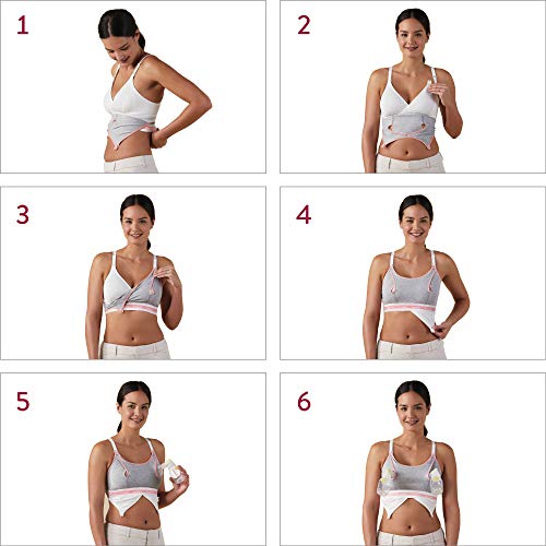 BRAVADO! DESIGNS Women’s Hands-Free Clip and Pump Strapless Pumping Accessory | Dove Heather | XL - Thumbnail 4