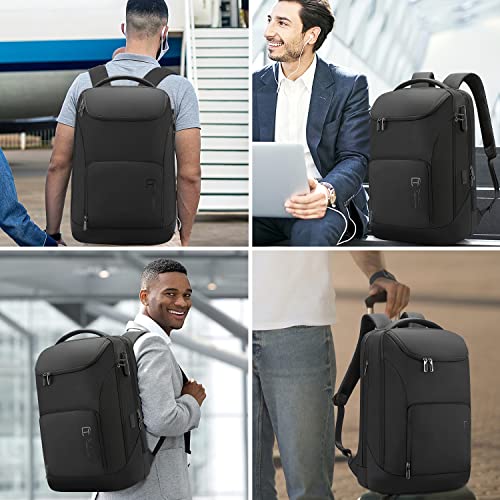 Tangcorle Business Laptop Backpack Anti Theft Backpacks With Lock Fit 17.3 Inch Laptop Usb Charing Port Water Resistant Casual Daypack For Men & Women… #TOP7
