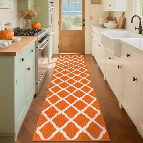 SHACOS Fall Runner Rug 2x8 ft Non Slip Washable Hallway Kitchen R...