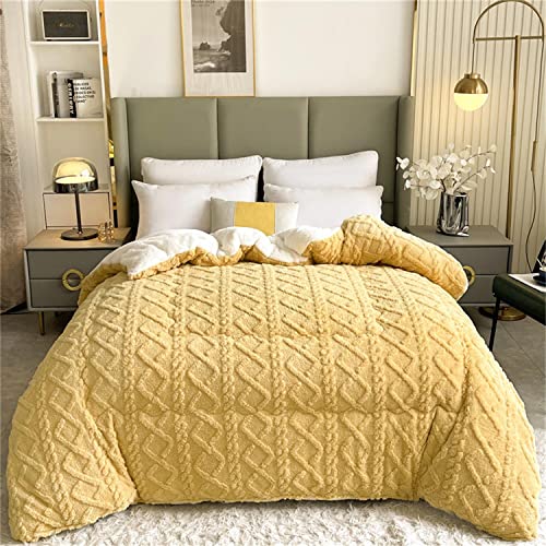 2023 New Thickened Super Soft Insulation Hibiscus Winter Quilts, Lightweight Breathable Warmth Thick Bed Comforters, Fluffy Plush Double-Sided Twin Size Velvet Blanket Quilt for Cold Weather.