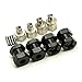 Butanetorch Aluminum Alloy 12mm Wheel Hub Hex Drive Adaptor 15mm Offset for 1/10 RC Crawler Car SCX10 Wraith Black