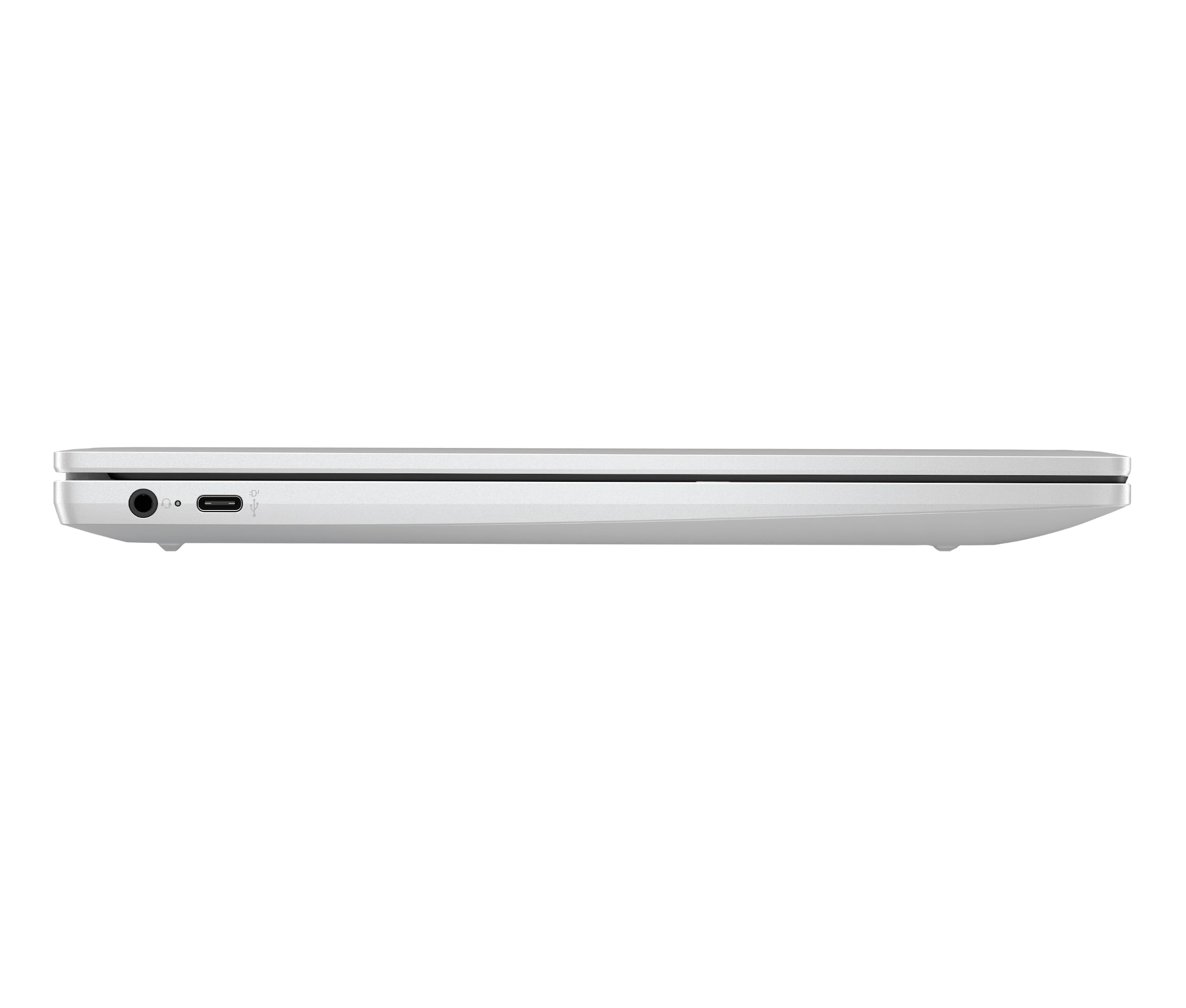 HP Chromebook 14a-nf0001sfx Ordinateur Portable 14" FHD IPS, PC Portable (Intel Processor N100, RAM 4 Go, eMMC 64 Go, Intel UHD Graphics, ChromeOS), Laptop Argent, Clavier AZERTY