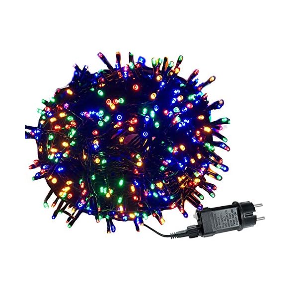 AufuN LED Lichterkette Außen Bunt - Außenlichterkette Weihnachtsbeleuchtung Wasserdicht IP44 mit 8 Leuchtmodi - für…