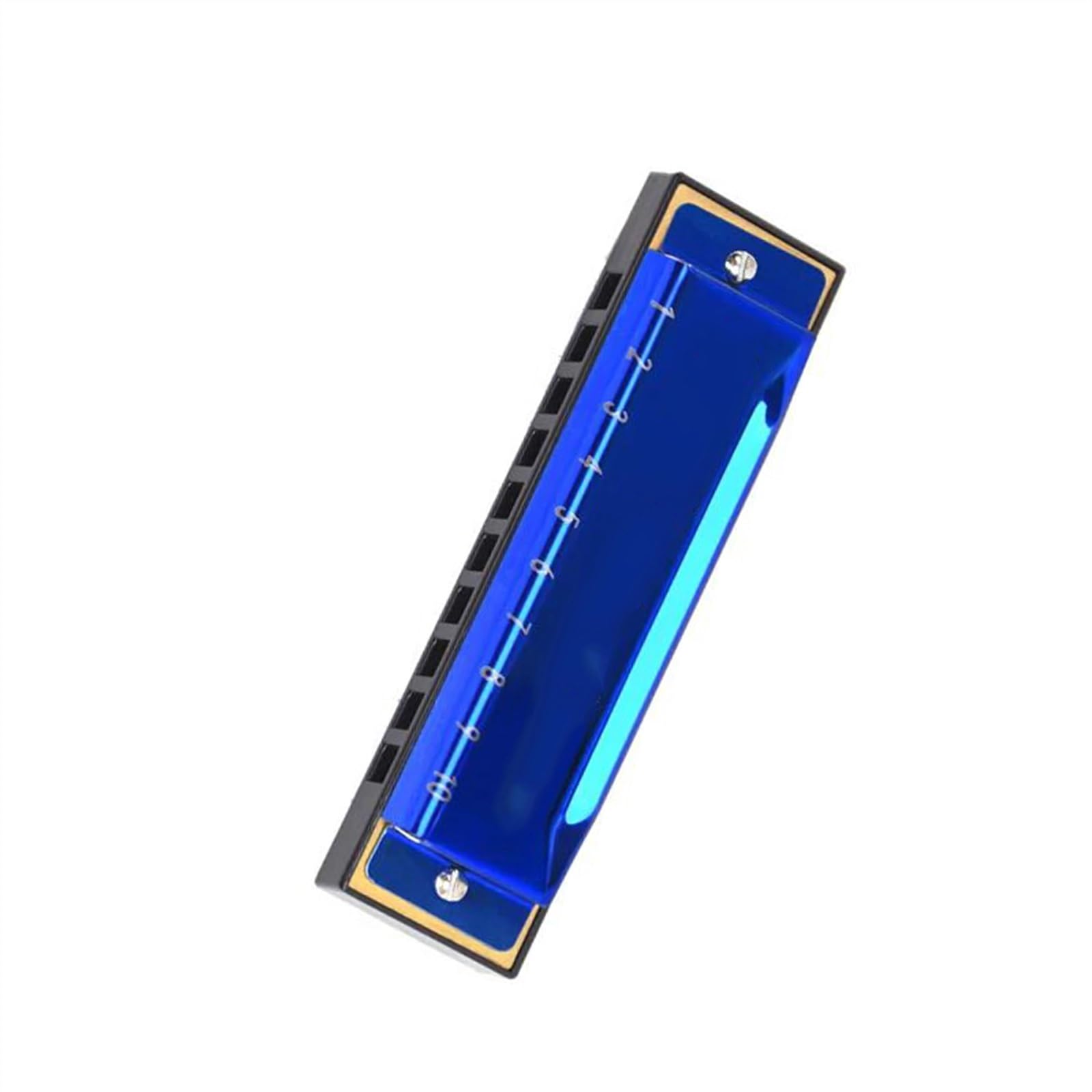 Armonica Chiave C 10 fori ance blu squisito diatonico blues armonica in bronzo fosforoso