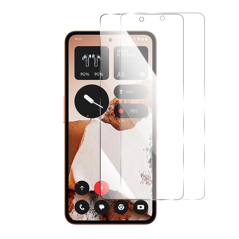 Amazon | For Nothing Phone 3 フィルム 2枚装 ガラスフィルム 強化