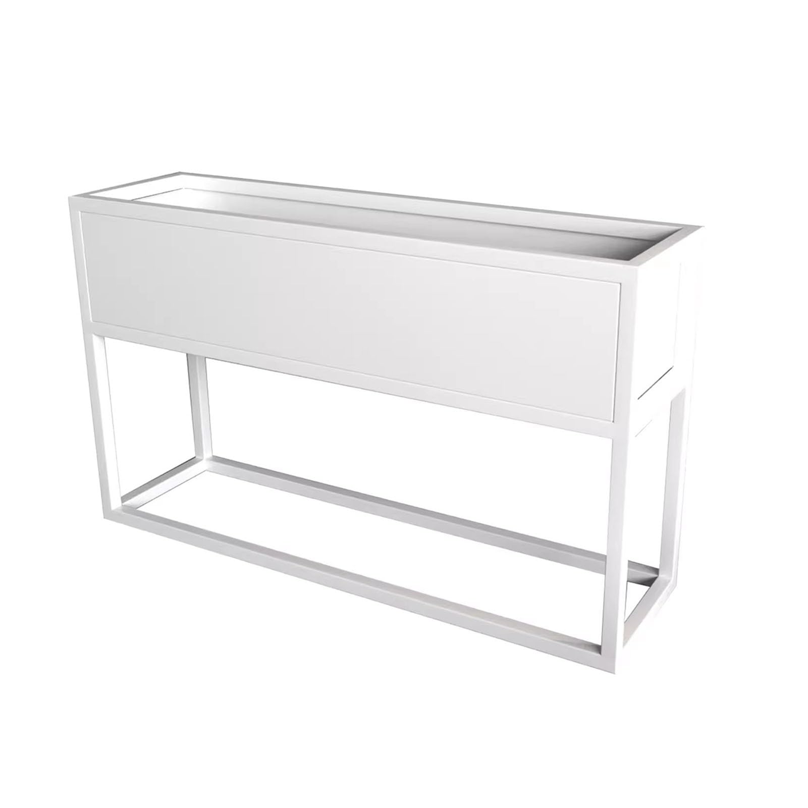 Support de jardinière surélevé en fer pour balcon et terrasse