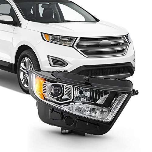 AKKON - Fits 2015-2018 Ford Edge SE | SEL | SEL Plus | Sport | Titanium [Halogen Type] Projector Headlight Passenger Right Side