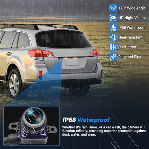 Image of Rear View Backup Camera Parking Assist Camera Compatible with Dodge Dart 2013 2014 2015 2016, Replaces 56038990AA 56038990AB 56038990AC 1WY78GW7AA