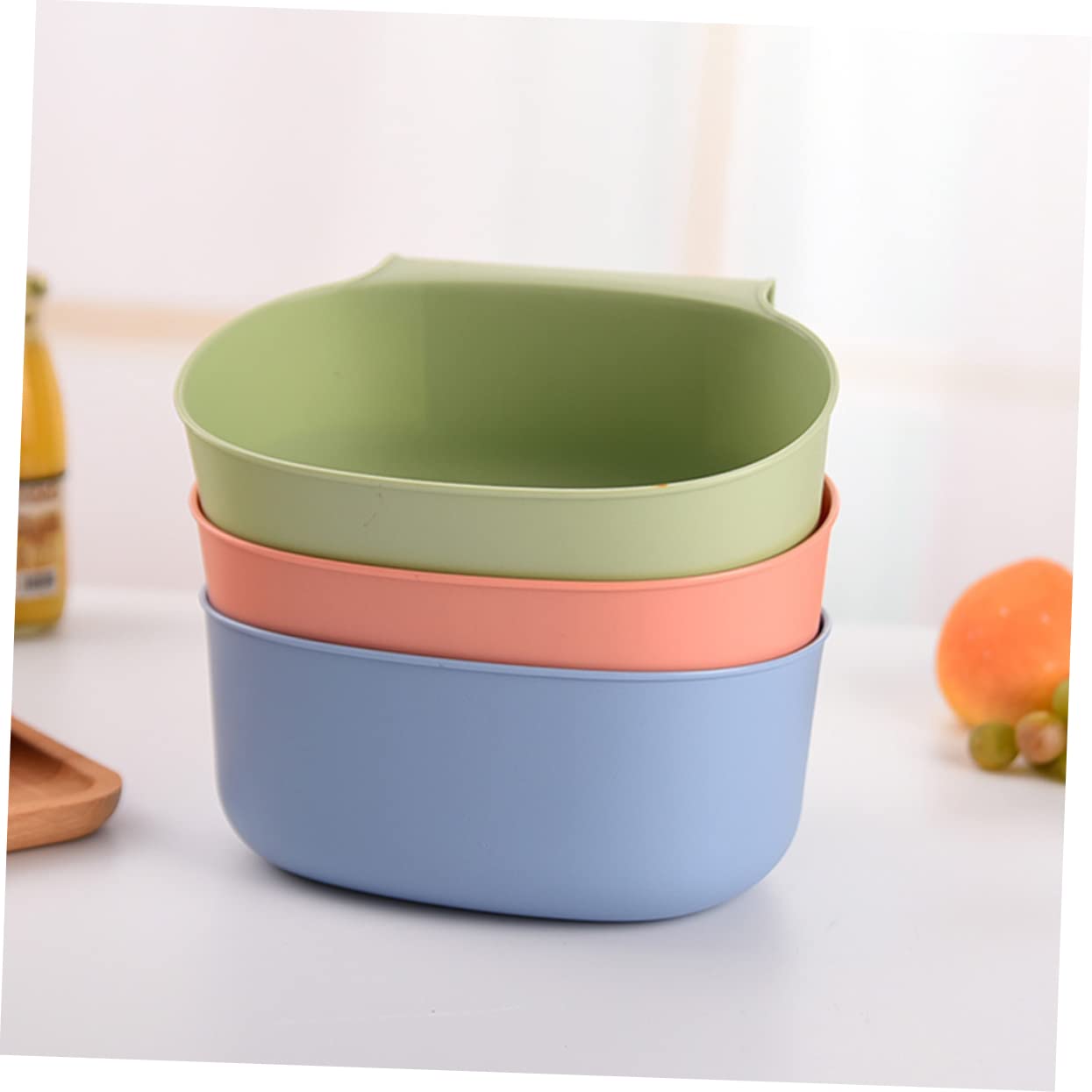 MAGICLULU Hanging Trash Can Pp Material Kitchen Garbage Can Space-Saving Design Tear-Resistant Easy Clean