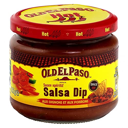 Old El Paso Salsa Aperitivo Salsa Dip con Cebollas y Pimientos Picante 312g (lote de 4)