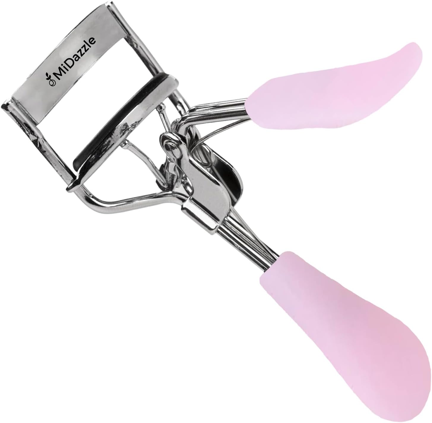 Midazzle Premium Eyelash Curler For Women - Suitable for all eye shapes | Offers Perfect Curls | Comfortable to Hold | Elegant Design | An Eye Makeup Tool Comes with silicon base - Pink (MIEL3102)