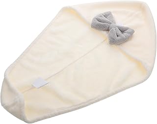 FOMIYES Touca De Cabelo Seco Com Arco Toalha De Meninas Toalha De Secagem Rápida Toalha De Cabeça Hijab Para Meninas Chapéu De Lã Coral Para Cabelo Seco Envoltório De Toalha De Cabelo Com