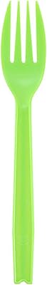 Nagao 200840 Disposable Fork, 6.3 inches (16 cm), Green, Individually Packaged, Set of 100