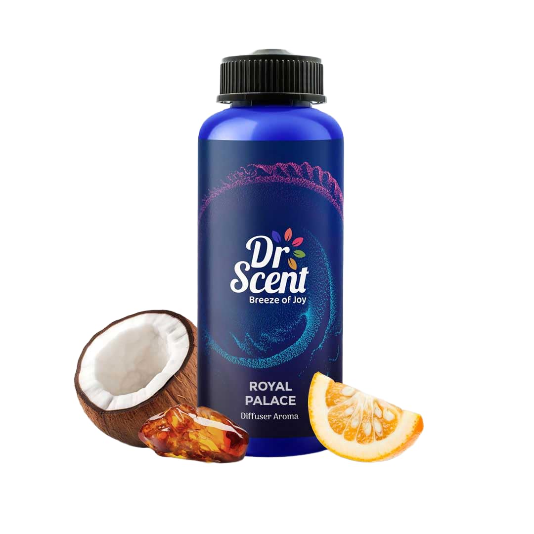Dr Scent Diffuser Aroma Oil Royal Palace - Brazilian Orange, Narcotique, Cashmere, Coconut Flesh, Amber and Musk Fragrance | Made in UK | Perfect for Offices, Homes, Shops & Hotel Rooms(1000ml)